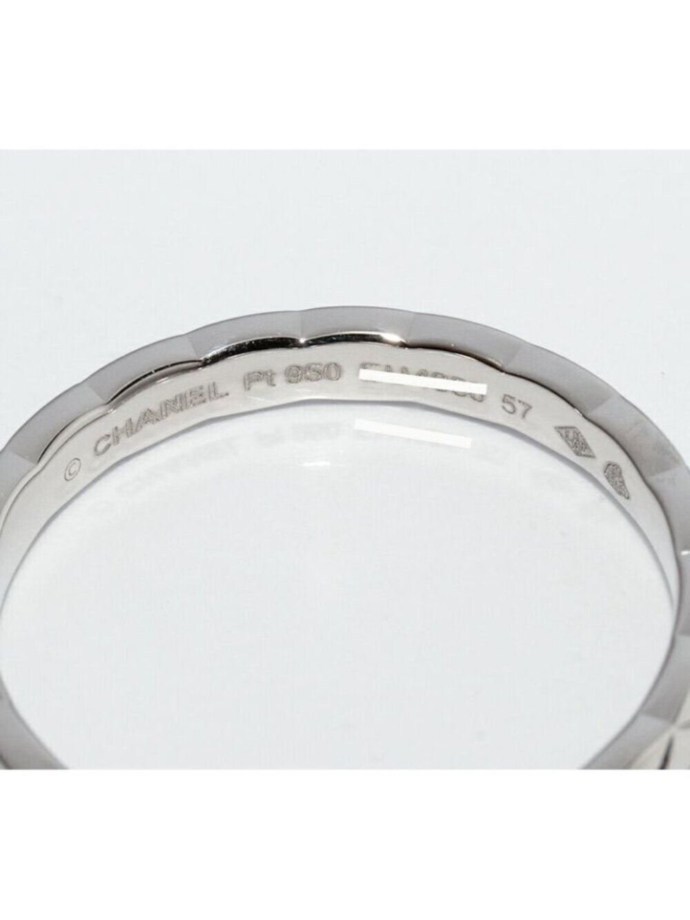 Chanel Pt950 Coco Crush Wedding Ring Width 28 mm - Picture 4 of 6